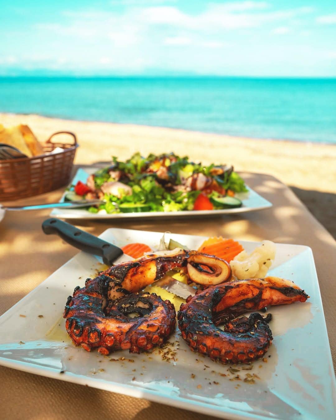 Lunch by the sea on the west coast