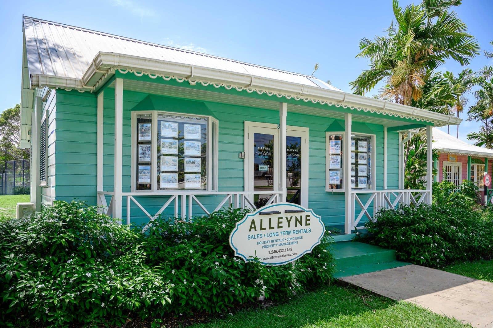 The Alleyne Real Estate office in the Chattel Village, Holetown